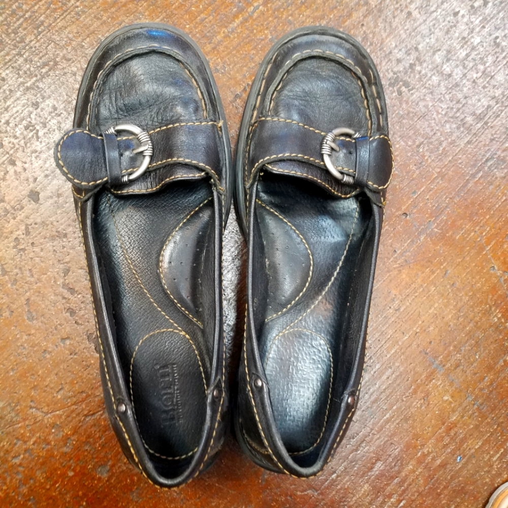 Flat black b.o.c. shoes size 8